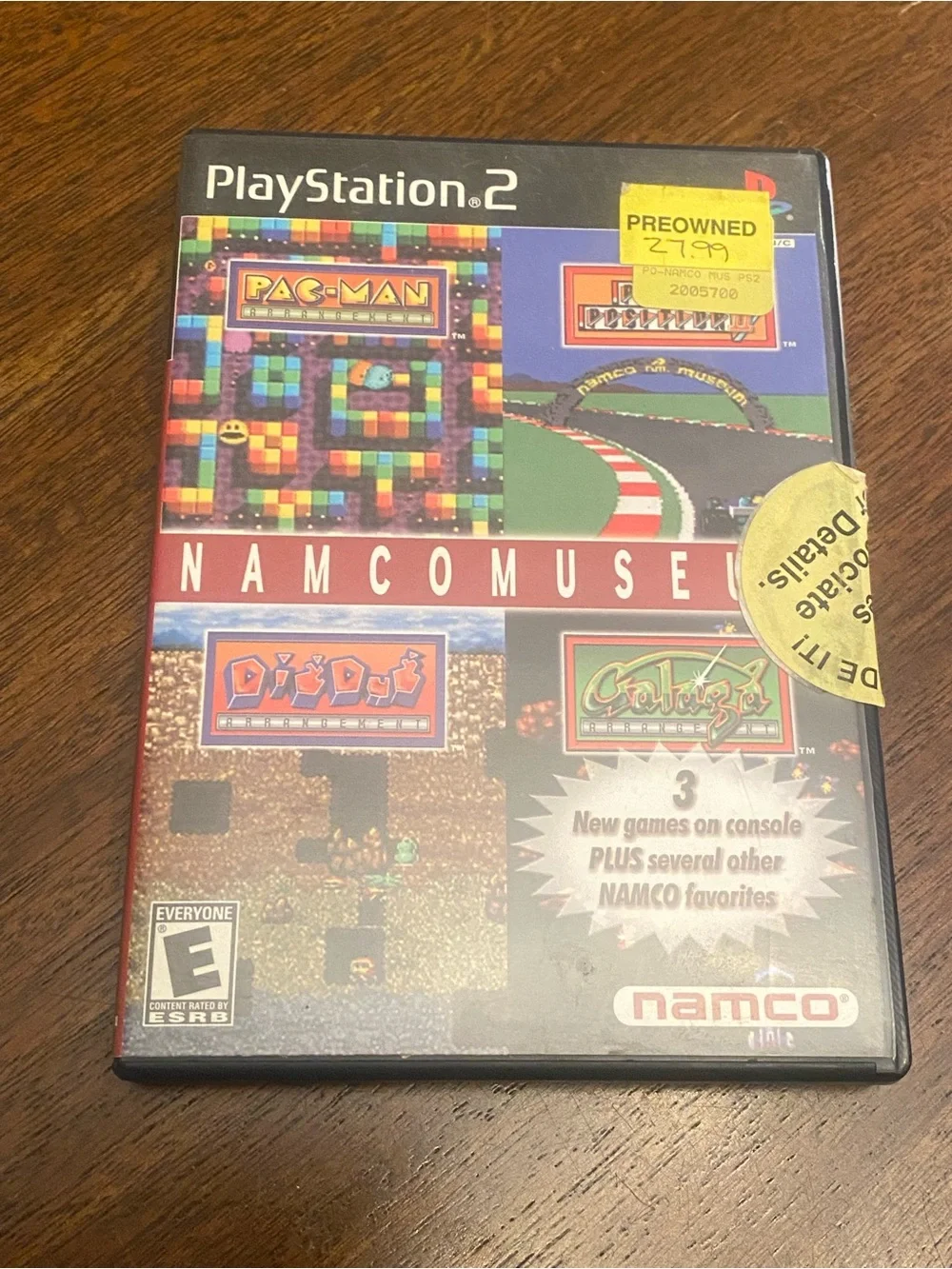Namco Museum PS2 PlayStation 2 2001 Black Label CIB Complete Pac-Man Galaga
